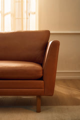 MH2301 Sofa, gefion læder fra Mogens Hansen - 2 - Jacobsen Plus