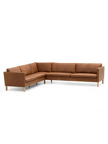 MH2614/MH2615 sofa, Frej læder fra Mogens Hansen - 5 pers. hjørnesofa - Jacobsen Plus