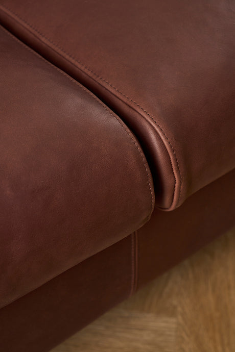 Mogens Hansen - MH272 3 pers. sofa i Frej anilinlæder - Mørkebrun - Jacobsen Plus