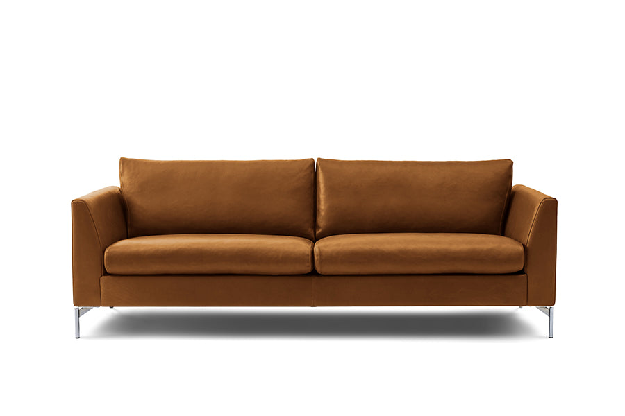 Mogens Hansen - MH272 3 pers. sofa i Frej anilinlæder - Cognac - Jacobsen Plus