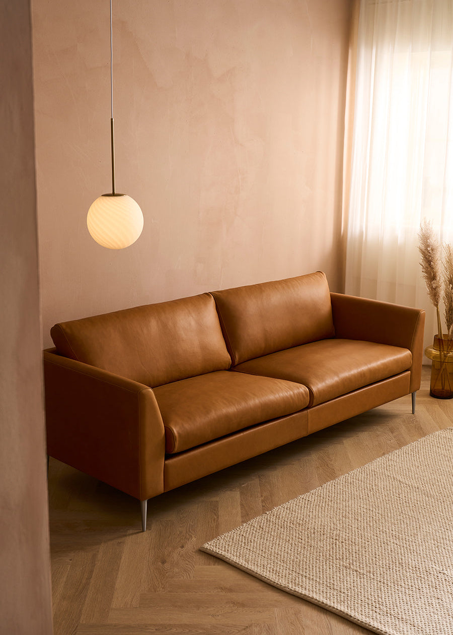 Mogens Hansen - MH272 3 pers. sofa i Frej anilinlæder - 5 - Jacobsen Plus