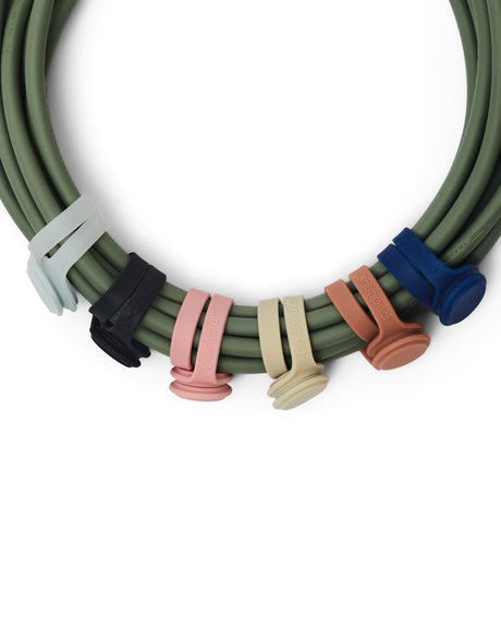 Pedestal - Magnetic Cable Ties, magnetiske kabelsamlere, 3 stk. - Charcoal - Jacobsen Plus