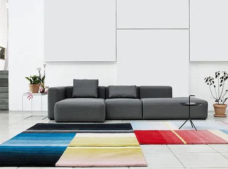 Colour tæppe, grå/rose/gul fra Hay - 2 - Jacobsen Plus