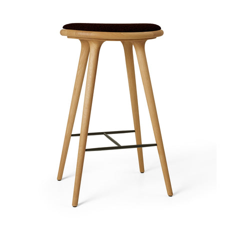 High Stool, olieret eg, Kvadrat Baru 0390, 74 cm høj barstol fra Mater - 1 - Jacobsen Plus
