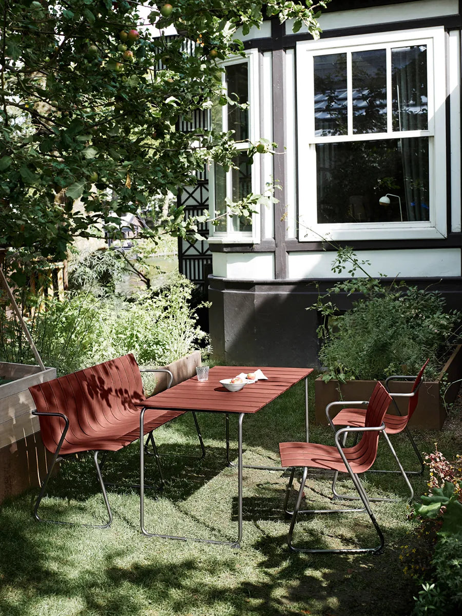 Ocean Bænk, burnt red fra Mater