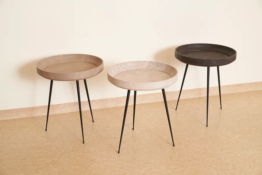 Bowl table coffee waste grey fra Mater