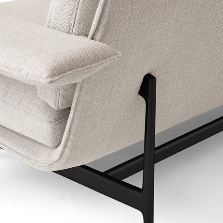 Meantime AV30 2-personers sofa fra &Tradition - Ecriture 0210 / Poleret aluminium - Jacobsen Plus