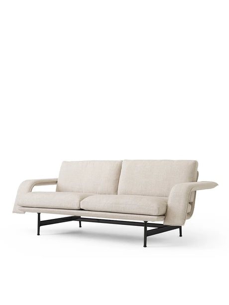 Meantime AV30 2-personers sofa fra &Tradition - Ecriture 0210 / Poleret aluminium - Jacobsen Plus