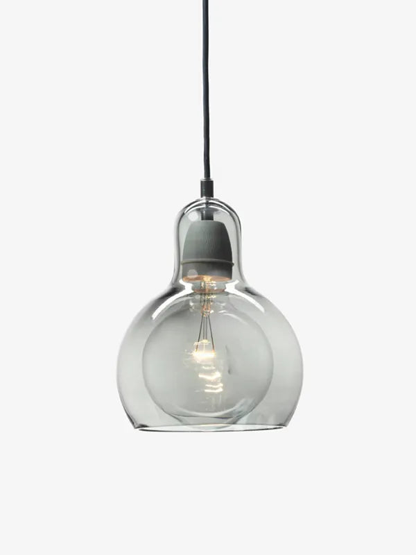 Mega Bulb pendel fra &Tradition - Sølv med klar PVC ledning - Jacobsen Plus