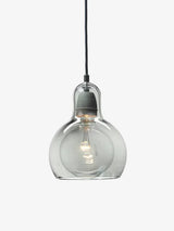 Mega Bulb pendel fra &Tradition - Sølv med klar PVC ledning - Jacobsen Plus
