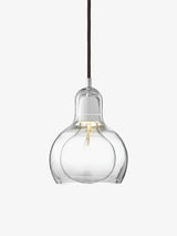 Mega Bulb pendel fra &Tradition - Glas med sort stofledning - Jacobsen Plus