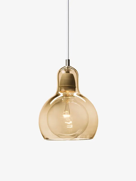 Mega Bulb pendel fra &Tradition - Guld med klar PVC ledning - Jacobsen Plus