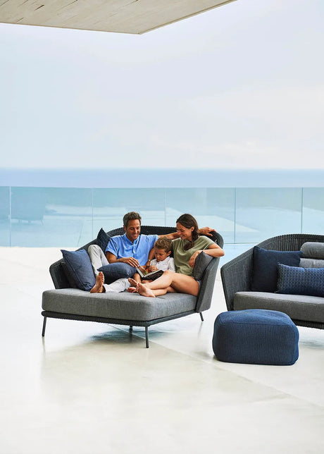 Mega Daybed, venstre, inkl. hyndesæt fra Cane-line - 2 - Jacobsen Plus