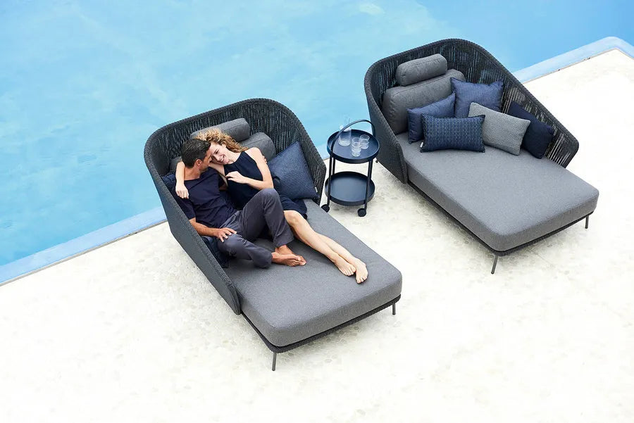 Mega Daybed, højre, inkl. hyndesæt fra Cane-line