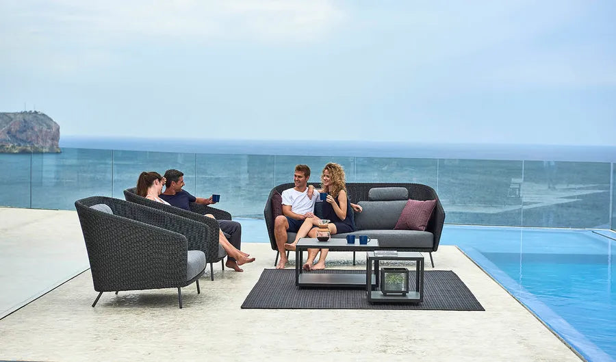 Mega 2-pers. Sofa, inkl. hyndesæt fra Cane-line