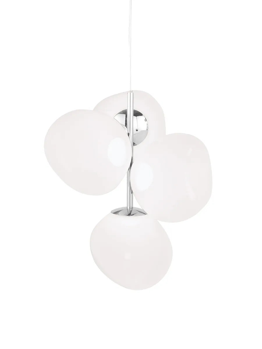 Melt Chandelier Mini fra Tom Dixon - Opal - Silver - Jacobsen Plus