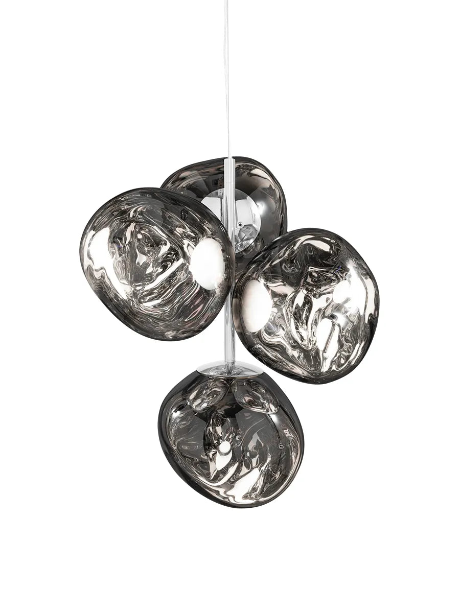 Melt Chandelier Mini fra Tom Dixon - Silver - Jacobsen Plus