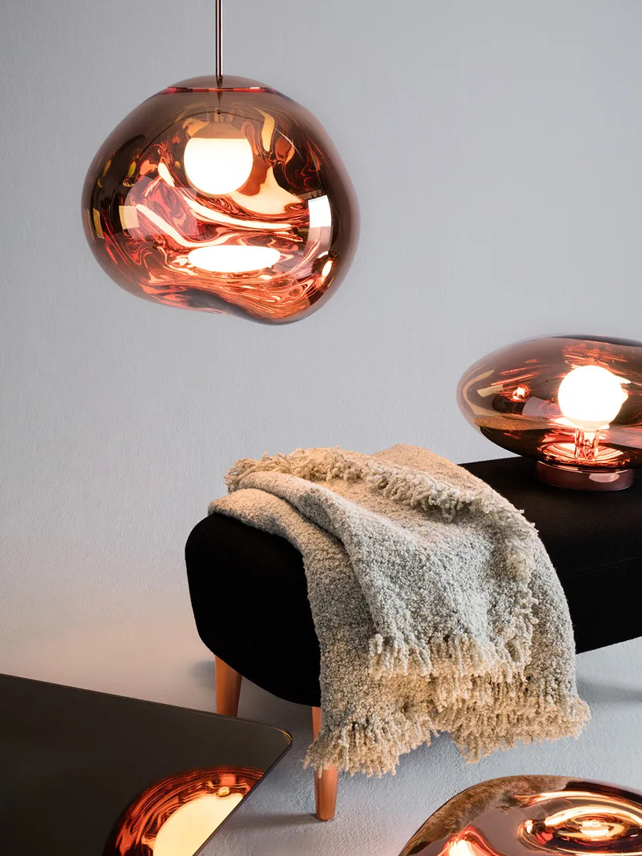 Melt Pendant Copper, 50 cm fra Tom Dixon