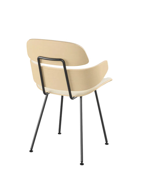 Midas armstol, creme læder fra Naver Collection - Ask hvidolie - Jacobsen Plus