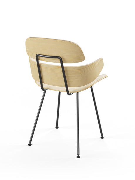 Midas armstol, creme læder fra Naver Collection - Ask olie - Jacobsen Plus