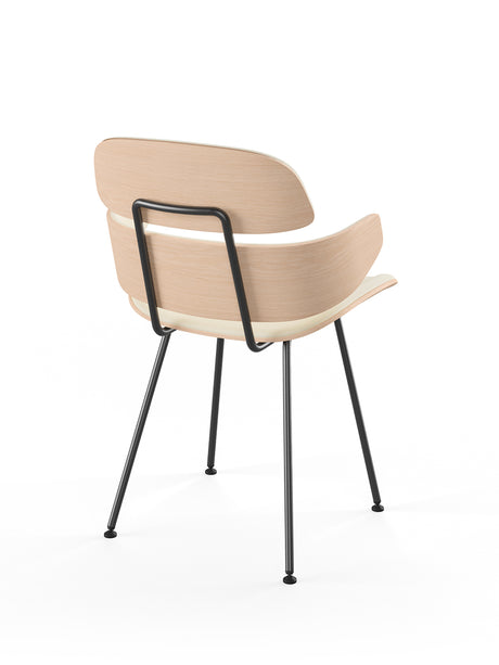 Midas armstol, creme læder fra Naver Collection - Eg hvidolie - Jacobsen Plus