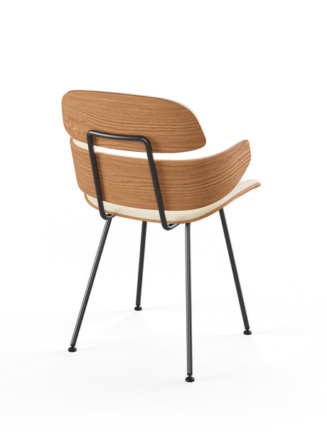 Midas armstol, creme læder fra Naver Collection - Elm olie - Jacobsen Plus