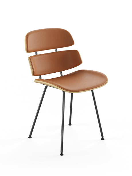 Midas stol, cognac læder fra Naver Collection - Ask olie - Jacobsen Plus