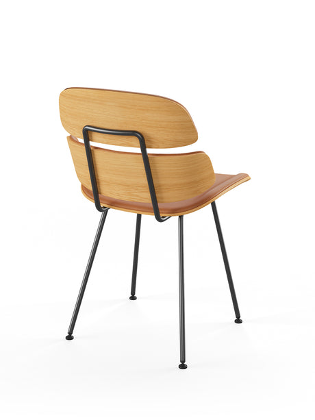 Midas stol, cognac læder fra Naver Collection - Eg olie - Jacobsen Plus