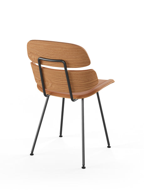 Midas stol, cognac læder fra Naver Collection - Elm olie - Jacobsen Plus