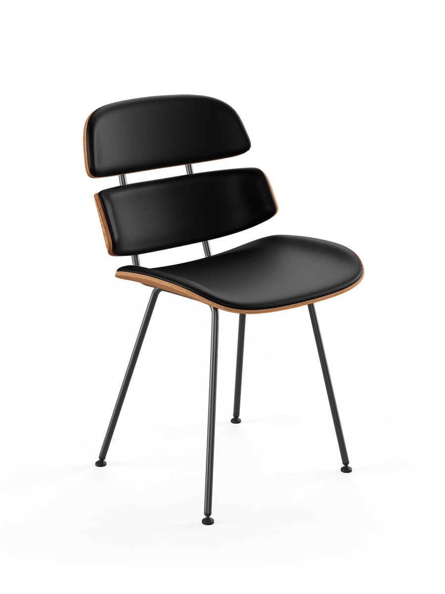 Midas stol, sort læder fra Naver Collection - 2 - Jacobsen Plus