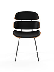 Midas stol, sort læder fra Naver Collection