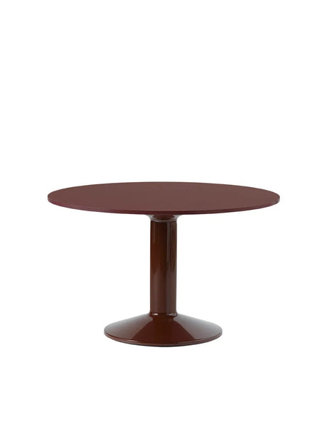Midst Table Ø 120 cm, linoleum fra Muuto - Dark red linoleum - dark red - Jacobsen Plus