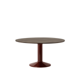 Midst Table Ø 140 cm, fra Muuto - Dark Oiled Oak - Dark red - Jacobsen Plus