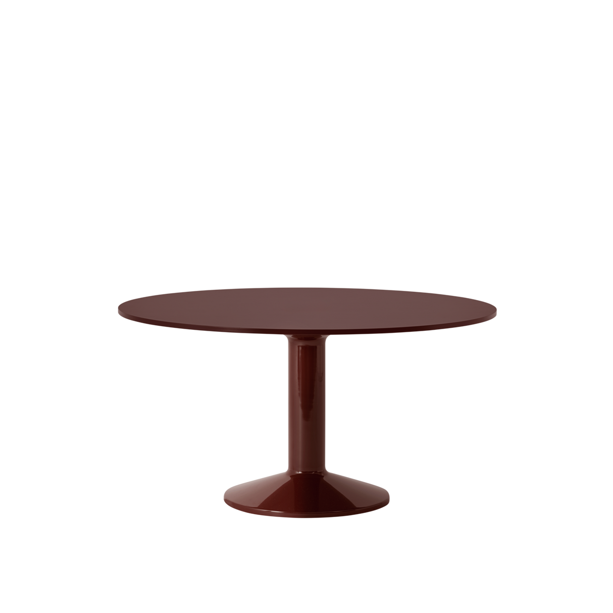 Midst Table Ø 140 cm, fra Muuto - Dark Red Linoleum - Dark Red - Jacobsen Plus
