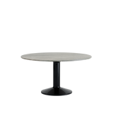 Midst Table Ø 140 cm, fra Muuto - Grey Marble - Black - Jacobsen Plus