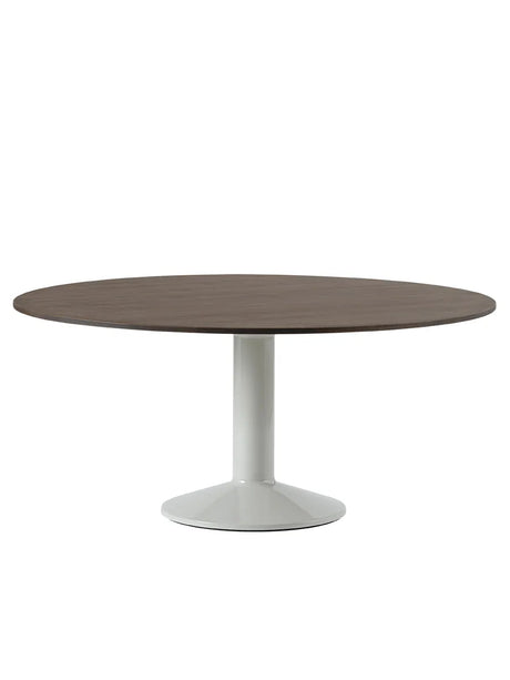 Midst Table Ø 160 cm, dark oiled oak fra Muuto - Dark Oiled Oak - Dark red - Jacobsen Plus