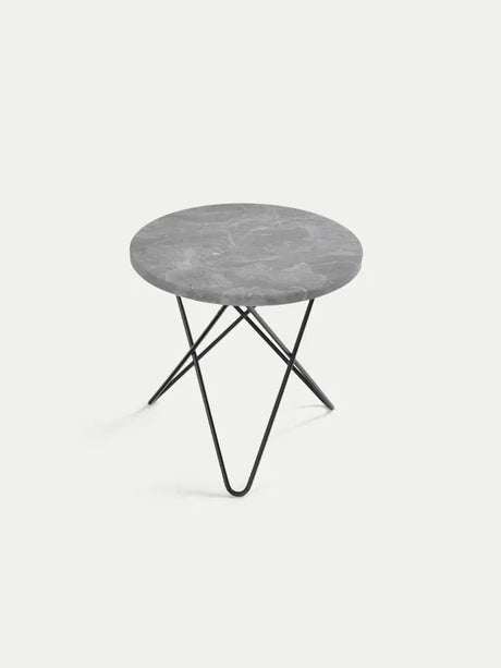 Mini O Table fra OX Denmarq - Sort / Grå marmor - Jacobsen Plus