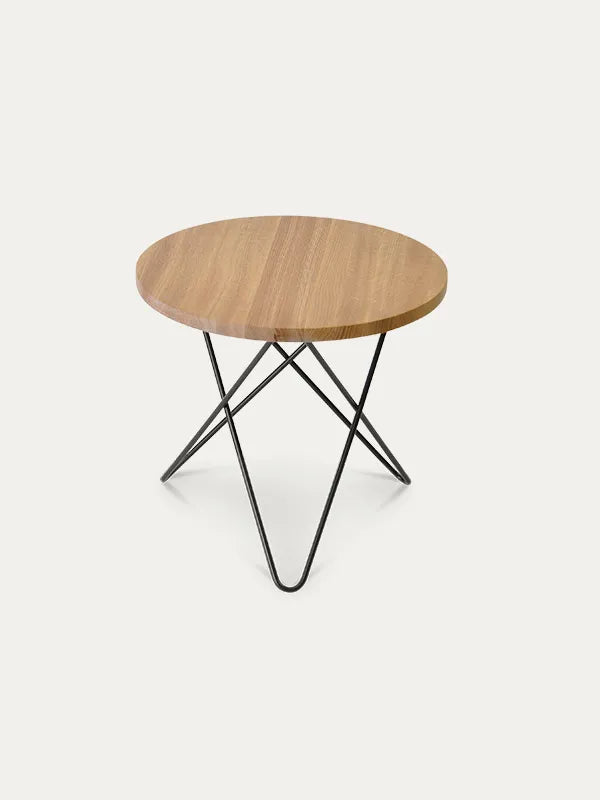 Mini O Table fra OX Denmarq - Sort / Lys eg - Jacobsen Plus