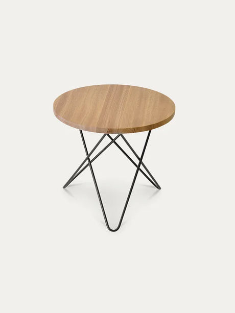 Mini O Table fra OX Denmarq - Sort / Lys eg - Jacobsen Plus