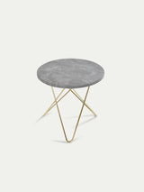 Mini O Table fra OX Denmarq - Messing / Grå marmor - Jacobsen Plus