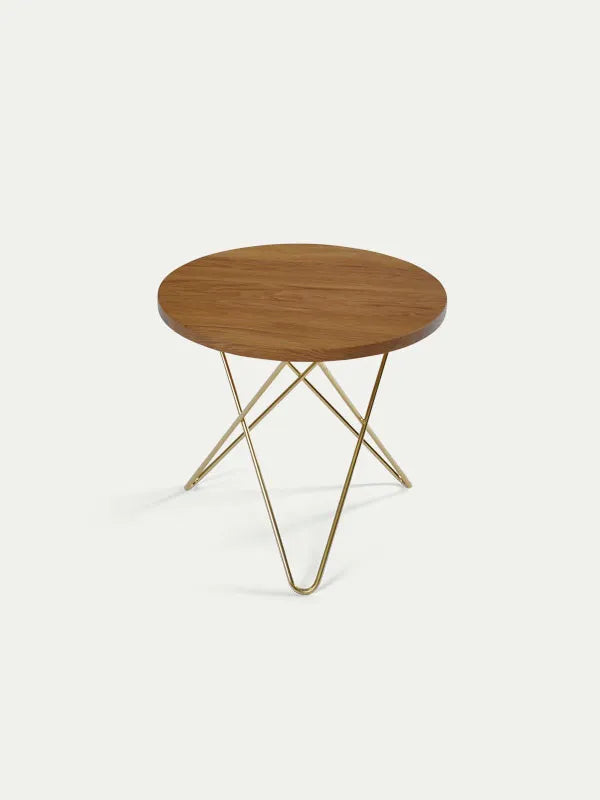 Mini O Table fra OX Denmarq - Messing / Olieret eg - Jacobsen Plus