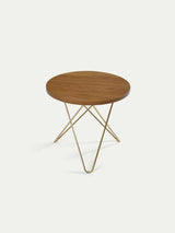 Mini O Table fra OX Denmarq - Messing / Olieret eg - Jacobsen Plus