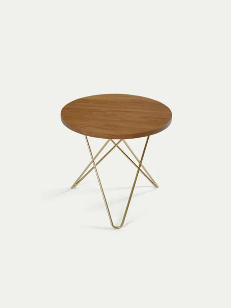 Mini O Table fra OX Denmarq - Messing / Olieret eg - Jacobsen Plus