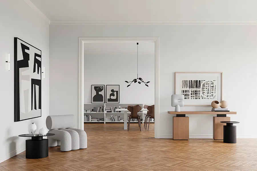 Drop Chandelier, mini burned black fra 101 Copenhagen