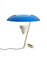 Model 548 Bordlampe fra Astep - Poleret messing med azure skærm - Jacobsen Plus