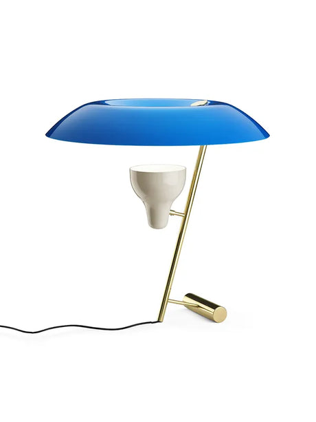 Model 548 Bordlampe fra Astep - Poleret messing med azure skærm - Jacobsen Plus