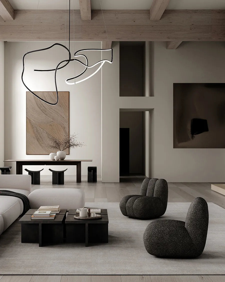 Ghost Chandelier, Big, Burned Black fra 101 Copenhagen - 5 - Jacobsen Plus