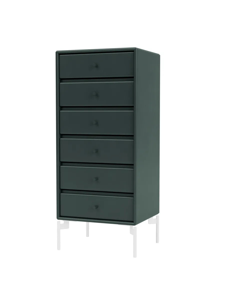 1362 Skuffemodul inkl. ben fra Montana - Black Jade / Snow - Jacobsen Plus