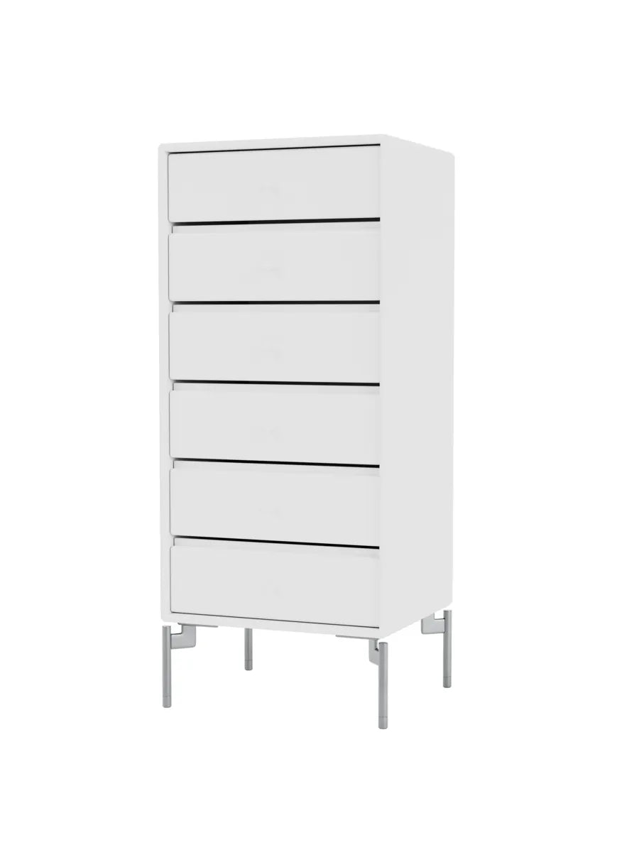 1362 Skuffemodul inkl. ben fra Montana - New white / Krom - Jacobsen Plus