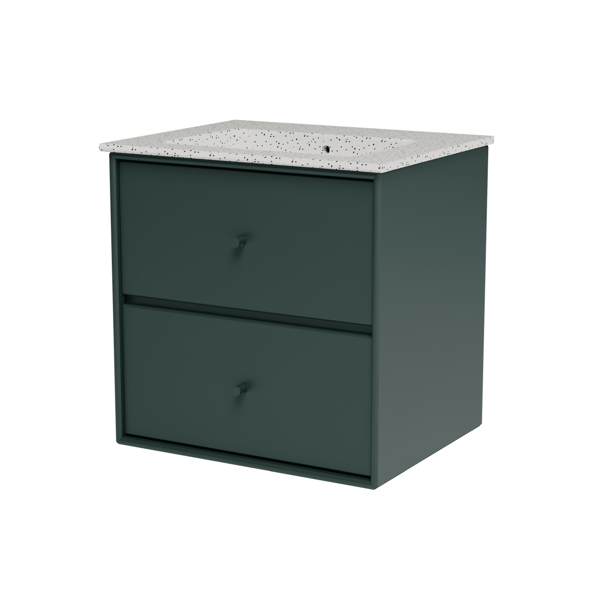 Montana Flow – badmodul med vask, 48 cm - Black Jade - Jacobsen Plus